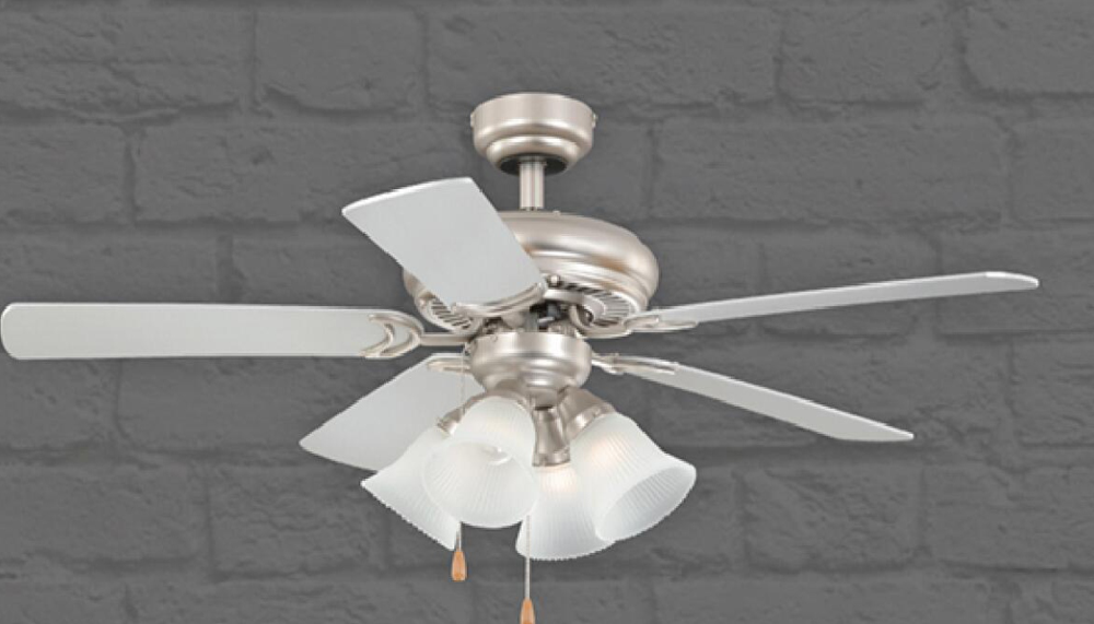 Noitavonne 44" Ceiling Fan - Satin Nickel Finish