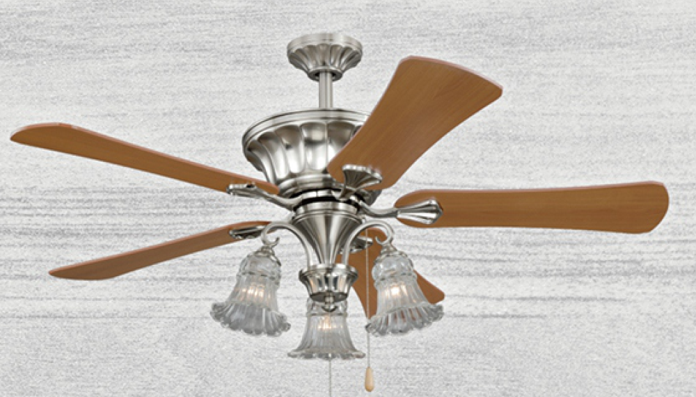 Noitavonne 52" Ceiling Fan - Brushed Nickel Finish