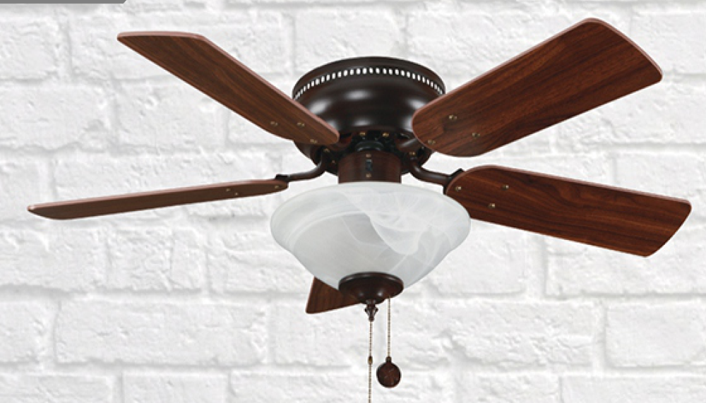 Noitavonne 36" Ceiling Fan - Brown Brushed Black Finish