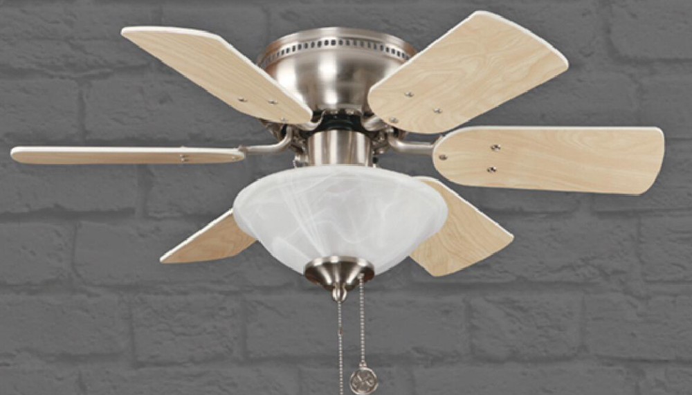 Noitavonne 30" Ceiling Fan - Brushed Nickel Finish
