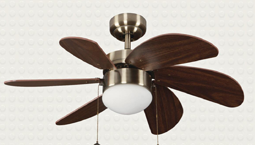 Noitavonne 32" Ceiling Fan - Antique Brass Finish