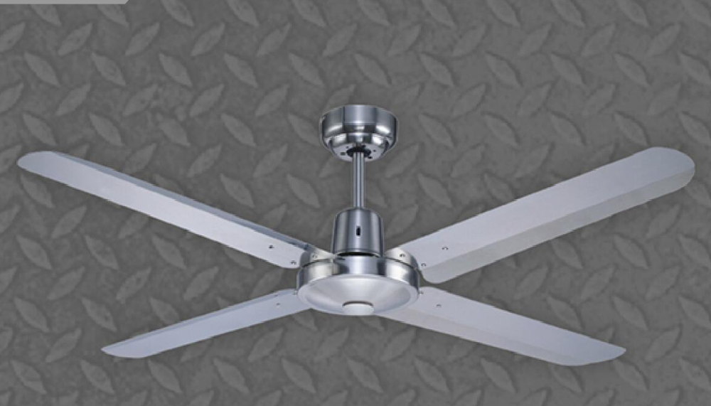 Noitavonne 52" Industrial Ceiling Fan - Brushed Nickel Finish