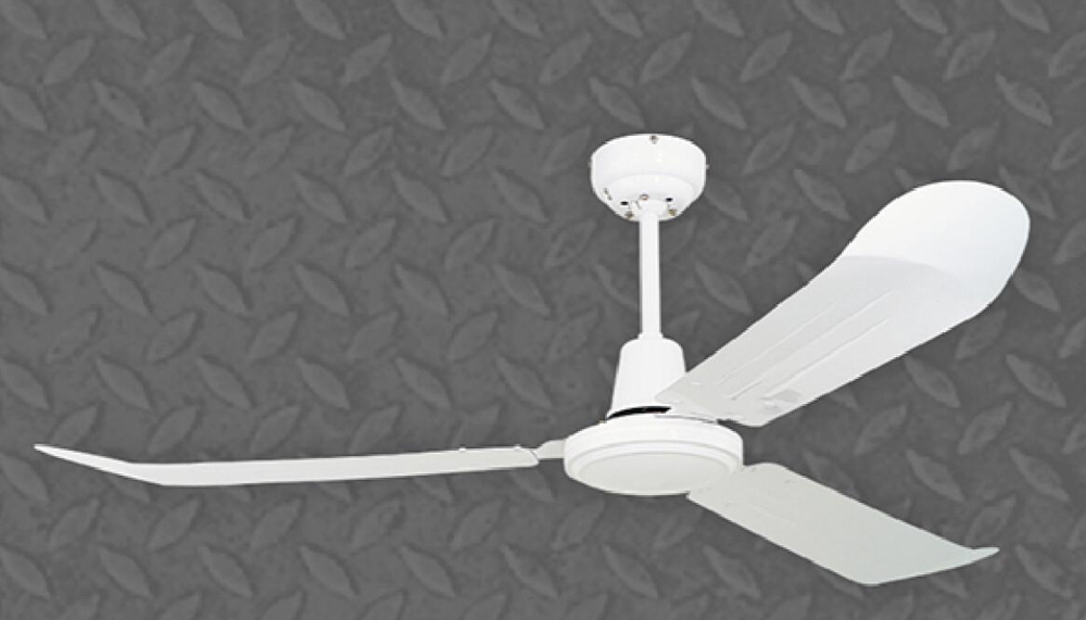 Noitavonne 56" Industrial Ceiling Fan - White Finish
