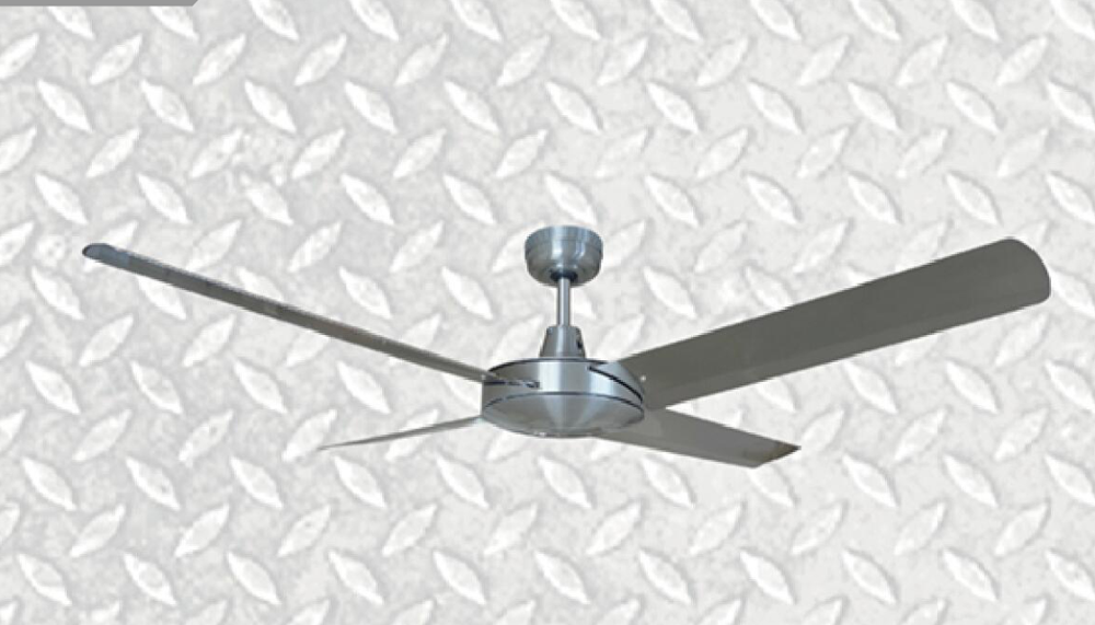 Noitavonne 52" Industrial Ceiling Fan - Brushed Nickel Finish